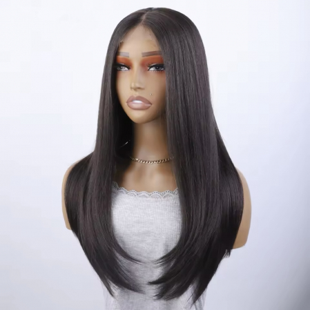 Peruca C1488 FRONT LACE Satena Cu Dantela la baza - saten inchis [3]