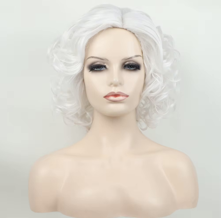 Peruca C1697 Blonda Gri Platinata Alba Ondulata [1]