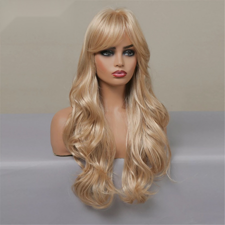 Peruca C1024 Blonda Cu Breton Lung si Par Ondulat [2]