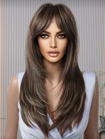 Peruca C1710 Satena Cu Breton Lung Si Suvite Blonde Filata [4]