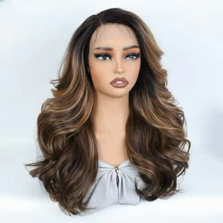 Peruca C1484 FRONT LACE Satena Cu Suvite Blonde Volum [1]