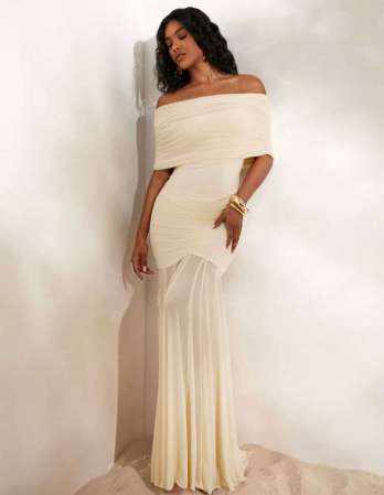Rochie C1535 Sirenne Mulata Lunga Plasa [4]