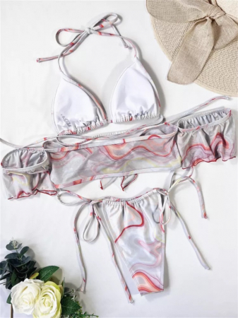 Costum de Baie C361 Vintage + Bluza Plaja [5]