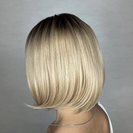 Peruca C965 Blonda Cu Breton Ombre Bob [3]