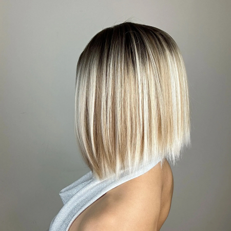 Peruca C1243 Blonda Platinata Bob Cu Suvite [3]