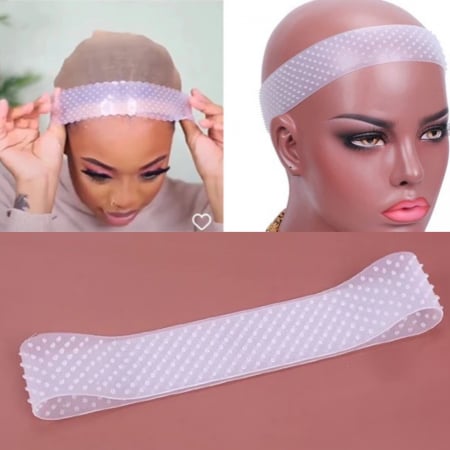 ACCESORII PENTRU PERUCI - Banda elastica din silicon pentru fixare (Anti-alunecare)