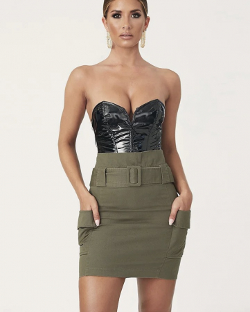 Body C1058 Latex Lucios Decupat In V Lucios Sexy [5]