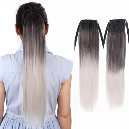 Cozi Cu Panglica - Coada C1254 Cu Panglica Brunet Blond Ombre