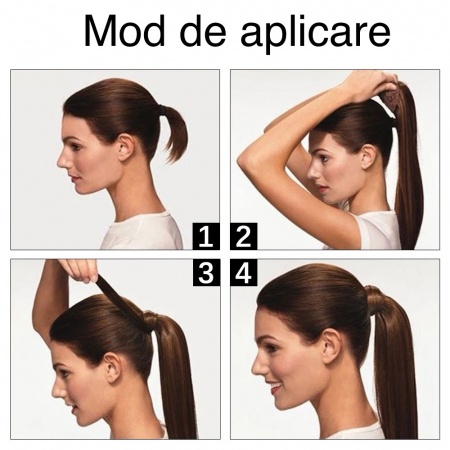 Coada C1255 Cu Suvita Laterala Blonda Blond Cenusiu [2]