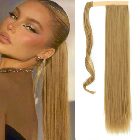 Cozi Cu Panglica - Coada C1257 Cu Suvita Laterala Blonda Blond Inchis