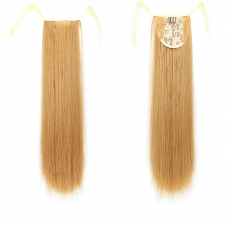 Coada C1270 Cu Panglica Blonda (blond inchis) - 55 cm [1]