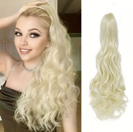 Cozi Cu Cleste - Coada C1301 Cu Cleste Blonda Blond Auriu Deschis