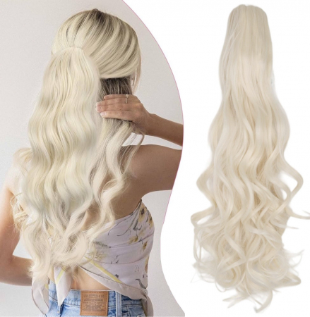 Cozi Cu Cleste - Coada C1304 Cu Cleste Blonda Gri Blond Platinat