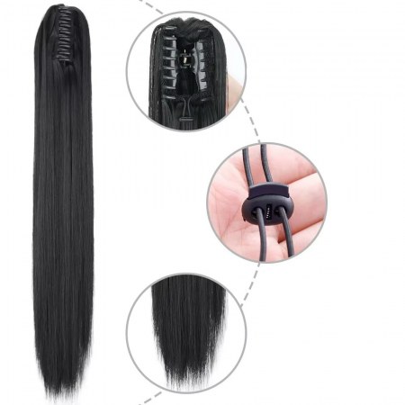 Coada C1313 Cu Cleste Bruneta Par Drept (Negru Intens) [1]