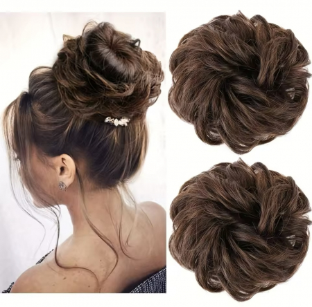 COCURI - Coc C1365 Prindere Cu Elastic Par Ondulat Saten Mediu