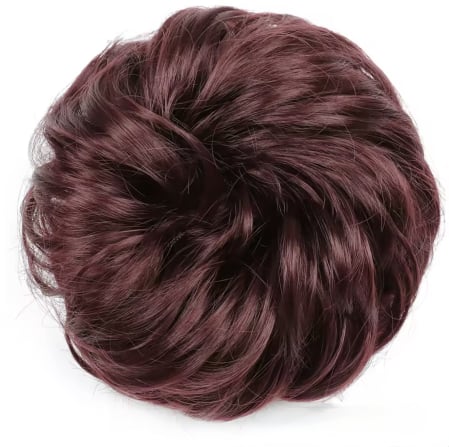Coc C1676 Prindere Cu Elastic Par Ondulat Roscat Inchis Visina Visiniu [1]