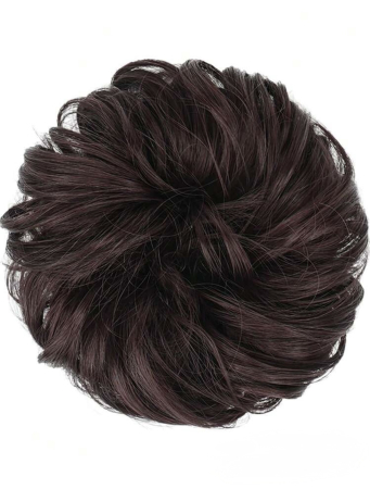 Coc C1772 Prindere Cu Elastic Par Ondulat Saten Roscat Inchis (acaju) [1]