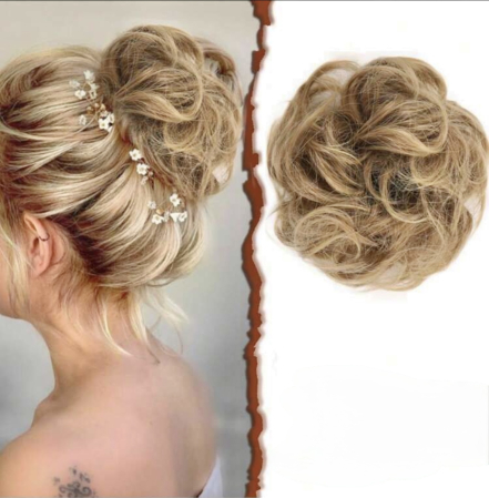 COCURI - Coc C1701 Prindere Cu Elastic Par Ondulat Blond Cenusiu