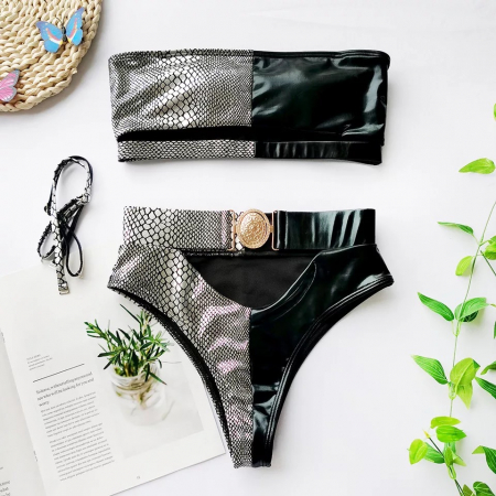 Costum de Baie C653 Belt Silver Snake [4]