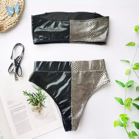Costum de Baie C653 Belt Silver Snake [5]
