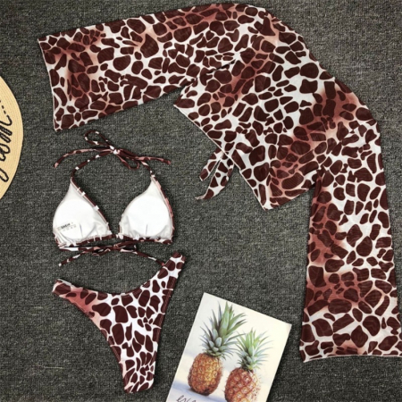 Costum de Baie C304 Leopard Cu Bluza Plaja [6]