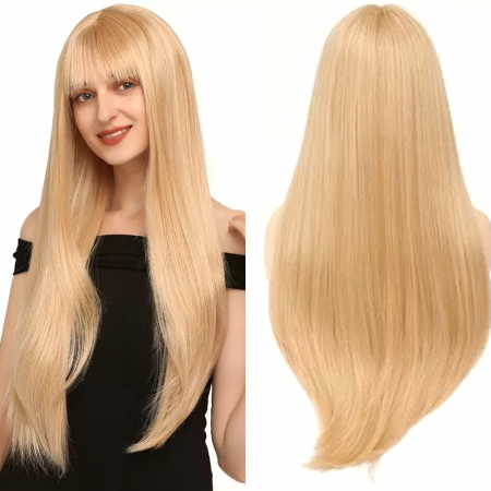 PERUCI - Peruca C171 Blonda Cu Breton Nuanta Blond Auriu