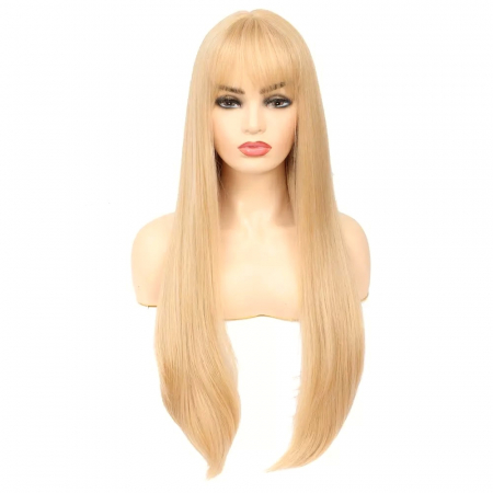 Peruca C171 Blonda Cu Breton Nuanta Blond Auriu [2]