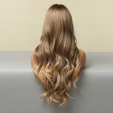Peruca C995 Blonda Ombre Baza Satena Ondulata [4]