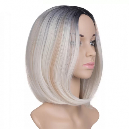 PERUCI - Peruca C221 Blonda Ombre Bob Cu Suvite