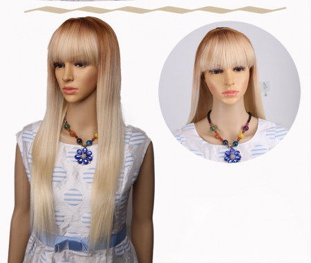 Peruca C276 Blonda Ombre Cu Breton Baza Satena [2]