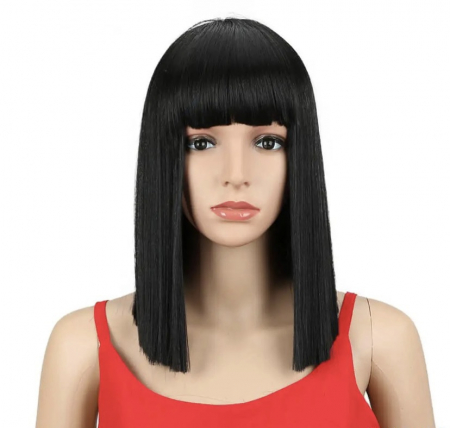 Peruca C38 Bruneta Bob cu Breton [1]