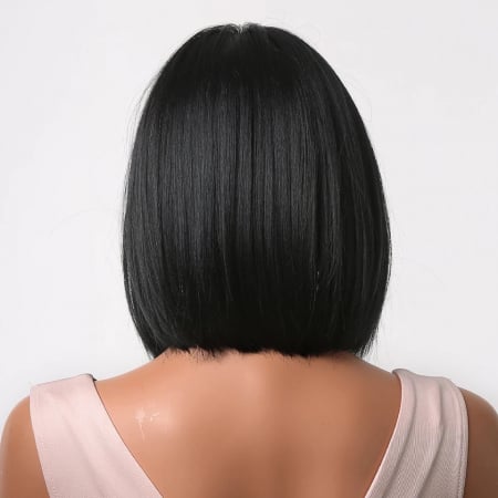 Peruca C642 Bruneta Bob Cu Breton Scurta [2]