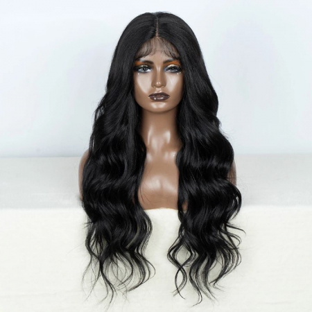 Peruca C1028 FRONT LACE Bruneta Ondulata Cu Volum
