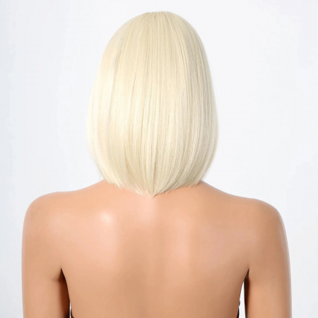 Peruca C1034 Blonda Bob Cu Breton si Par Scurt [2]