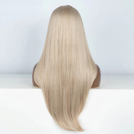 Peruca C1053 FRONT LACE Blonda Blond Cenusiu Platinat Dantela [3]