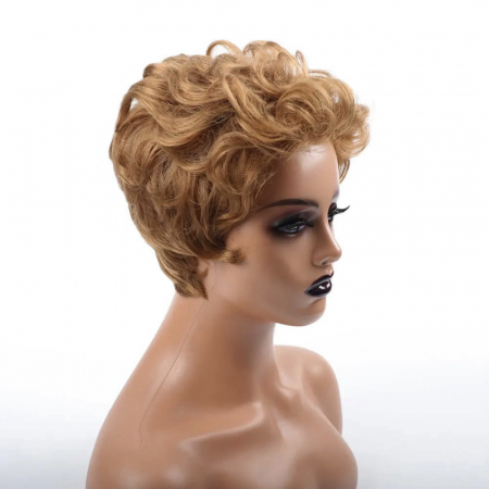 Peruca C1127 Blonda Scurta Cu Volum Si Onduleuri (blond mediu) [2]