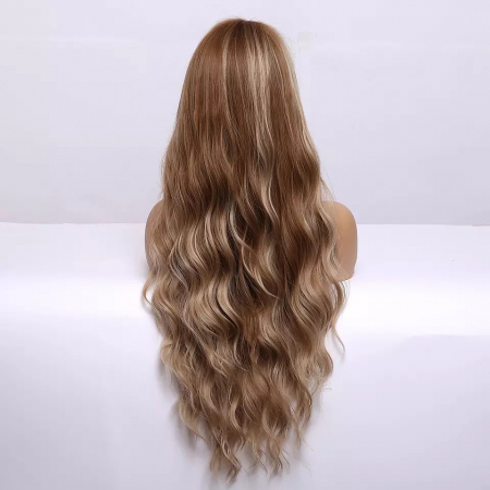 Peruca C1140 Satena Cu Breton Lung Si Suvite Blonde [3]