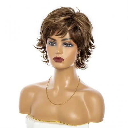 Peruca C1162 Satena Suvite Blonde Cu Breton si Par Filat [2]