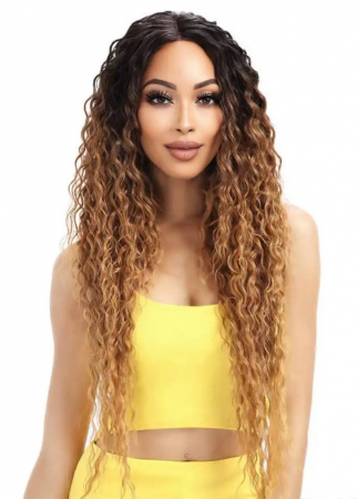 PERUCI FRONT LACE (DANTELA) - Peruca C1242 FRONT LACE Blonda Baza Bruneta Afro Creata
