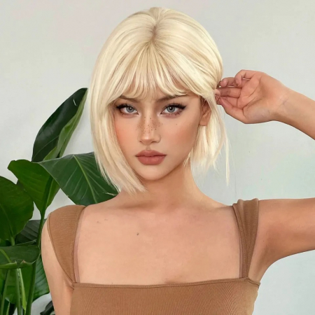 Peruca C1252 Blond Deschis Cu Breton Bob (blond auriu) [1]