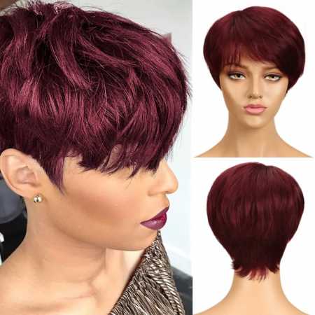PERUCI PAR NATURAL 100% - Peruca C1295 PAR NATURAL Roscata Scurta Visina