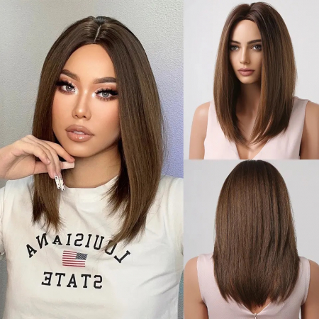 Peruca C1343 Satena Ombre Bob Lung (saten deschis) [0]