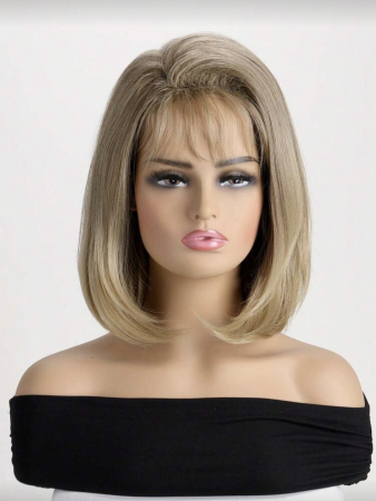 Peruca C1746 Blonda Cenusie Cu Volum Filata Stil Bob [1]