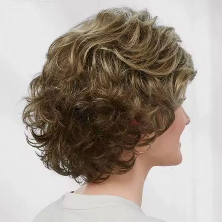 Peruca C1419 Castanie Satena Cenusie Cu Breton Si Suvite Blonde [1]