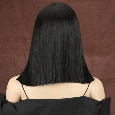 Peruca C1439 FRONT LACE Bruneta Bob Neagra [4]