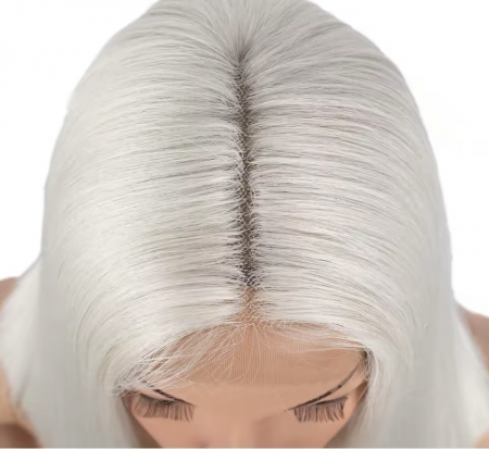 Peruca C1440 FRONT LACE Gri Blonda Blond Platinat Silver [4]