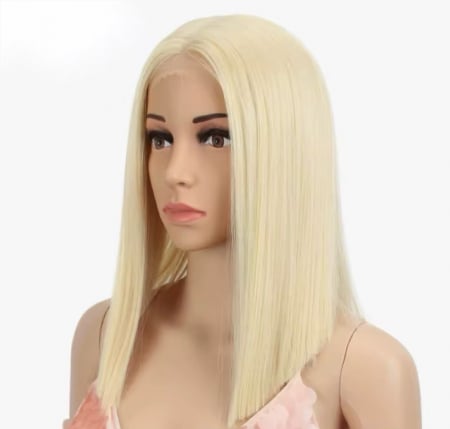 Peruca C1442 FRONT LACE Blonda Bob Blond Auriu Deschis [1]
