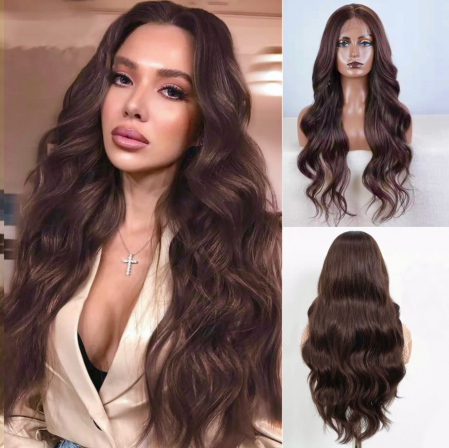 PERUCI - Peruca C1487 FRONT LACE Satena Ondulata Cu Baby Hair