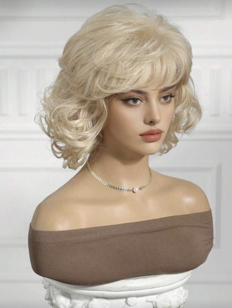 Peruca C1716 Blonda Cu Breton Ondulata Bucle Volum [2]