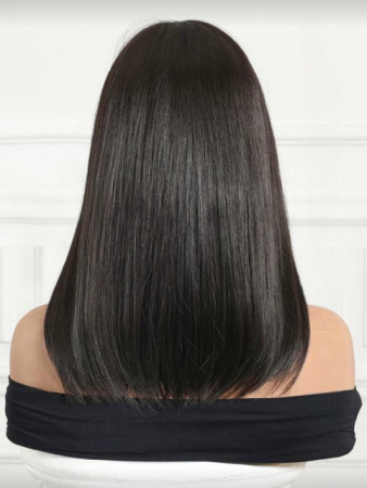 Peruca C1719 Satena Cu Breton Par Filat - Saten Foarte Inchis [5]